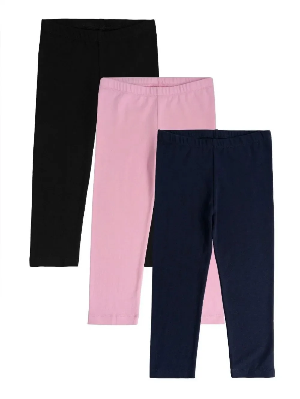 Toddler Girl's Full-Length Knit Leggings Pants 2, 3-Packs Size 2T-3T